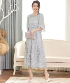 DRESS PLUS フォーマルワンピース グレー