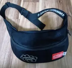 【中古／美品】MANHATTAN PORTAGE ボディバッグ ブラック