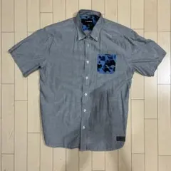 AIRWALK 半袖シャツ グレー カモフラポケット XL