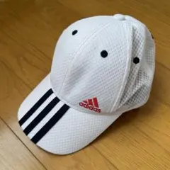 【adidas】ランニング テニス スポーツ キャップ 白 サイズ54〜57cm