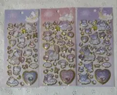 SANRIO　キラリンジュエリーステッカー　3個セット