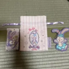 ディズニーリゾート　ステラルー　タオル、巾着、バッジキーチェーン　3点セット