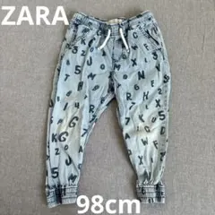 ZARA babyboy デニム　アルファベット　ナンバー　98cm 男の子