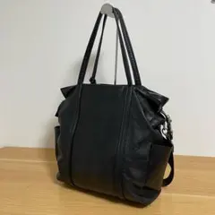 アニアリ　ショルダーバッグ　トートバッグ　2way レザー　ブラック