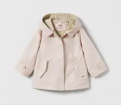 ZARA フード付きピンクジャケット