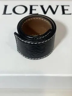LOEWE スラップブレスレット ブラック レザーのサムネイル