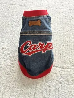 ▶お値下中▶▶広島カープ CARP刺繍デニム 犬洋服 M