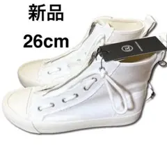 新品 GU UNDERCOVER ハイカットスニーカー オフホワイト 26cmのサムネイル