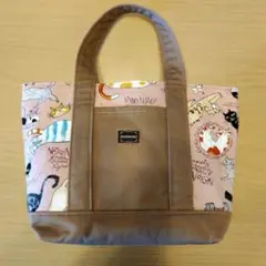 ねこトートバッグ　ハンドメイド