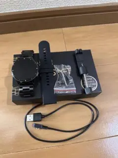 FOSMET QS40 ブラック スマートウォッチ