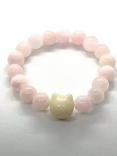 ✨災厄除け・癒し✨天然 菩提 猫とカルセドニーのパワーストーン ブレスレット