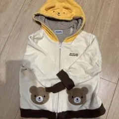 【最終値下】ミキハウス MIKI HOUSE クマフード トレーナー 90cm