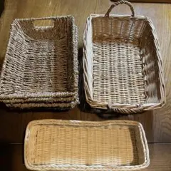 ナチュラルバスケットセット6ケ