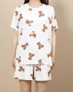 ジェラートピケ ベア ルームウェア 3点セット