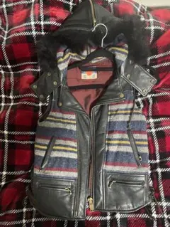 blackmeans レザーベスト　size1のサムネイル