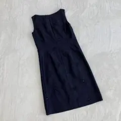 ⭐️コムサデモード⭐️ノースリーブワンピース Mサイズ ネイビー フォーマル