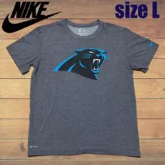 US古着 NIKE NFL パンサーズ ビッグロゴ Tシャツ L DRI-FIT