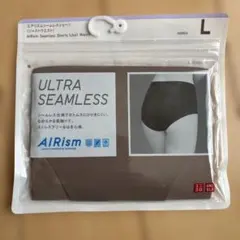 UNIQLO AIRism シームレスショーツ L ブラウン　ユニクロ