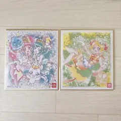 プリキュア イラスト色紙 2枚セット