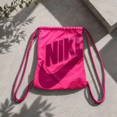 NIKE ナップサック ドローストリングバッグ ピンク 軽量 Y2K 美品のサムネイル