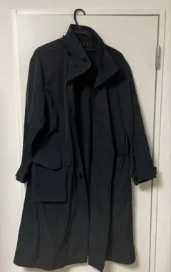 オーバーサイズフーデッドロングコート　サイズＬ　 ブラック