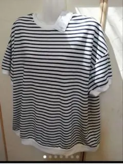新品♡ストレッチ素材 ボーダー カットソー♡LLサイズ