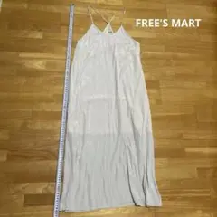 Frees Mart ライトグレー サテンキャミソールワンピ