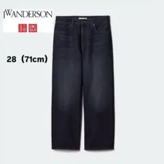 ✨希少✨ユニクロ jwanderson ワイドフィットジーンズ ダークグレー28