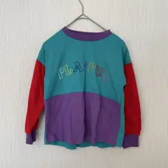 PLAYFUL 長袖カットソー カラフル　Tシャツ　新品　しまむら　秋服　120