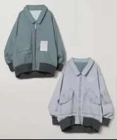 未使用に近い　ジーナシス　リバーシブルフライトジャケット