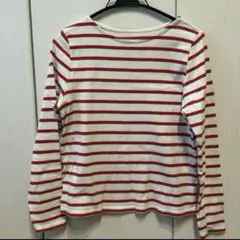 美品　ベーシックボーダー　赤✖️白