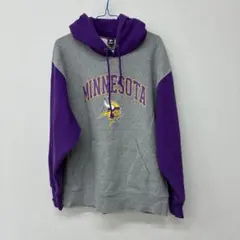 Ｔ EＡM メンズ　パーカー　グレー／パープル　　Ｌサイズ ⬜︎23