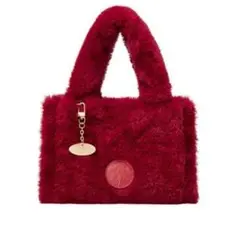 新品未使用品⭐︎韓国スタバ限定　レッドファートートバッグ チャーム付き