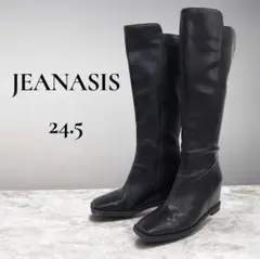 【定価15400円】JEANASIS　インヒールロングブーツ　美脚Lスクエアトゥ