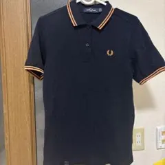 Fred Perry ポロシャツ 英国製 ブラック ゴールド 40 - メルカリ