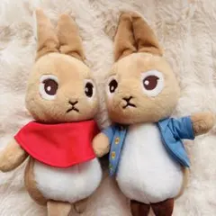 最終セール⭐︎ 【圧縮なし】限定品 ピーターラビット ぬいぐるみ 2体セットのサムネイル