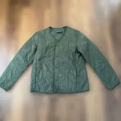ユニクロ　キルティングライトダウンジャケット　メンズ　オリーブグリーン　Mサイズ