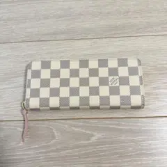 美品　LOUIS VUITTON ダミエ　アズール　長財布　ホワイト