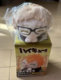 月島蛍　グッズ　はぐキャラ、缶バッチ、カード、アクリルキーホルダー