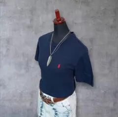 【美品】y2k ポロラルフローレン ワンポイント刺繍 ピチT 平成ギャル平成女児