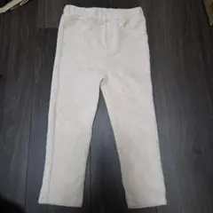 【美品】 ベージュ パンツ 10分丈 コーデュロイ