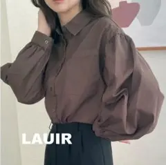 LAUIR ポケット付きボリュームスリーブシャツ Mのサムネイル