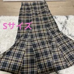 GU マーメイドスカート チェック S
