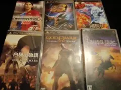 白騎士物語/ゴッド・オブ・ウォー　ジャンヌダルク　モンハンPSP　6本　動作品