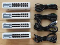 BUFFALO LSW3-TX-16NP スイッチングハブ 4個セット