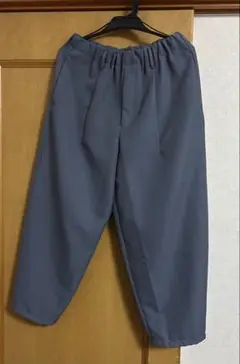 GU ジーユー バルーンアンクルパンツ ワイドパンツ ブルー　Mサイズ