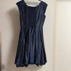 axes femme ネイビー Aラインドレス Mサイズ