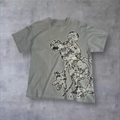 ディズニー ミッキー 総柄シルエットプリントTシャツ