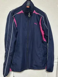 PUMA ネイビー ピンク ウィンドブレーカー