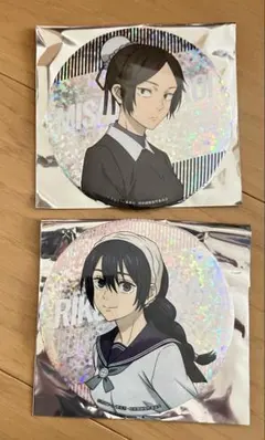 2個セット 呪術廻戦　黒井美里　天内理子 大きなキラキラ缶バッジコレクション